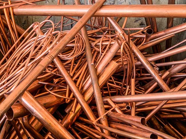 Kupferschrott, Kabel und Rohre | CA Recycling Gernsheim